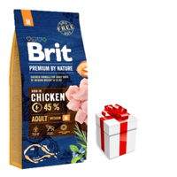 Brit Premium By Nature Adult M 8kg + GRATIS een verrassing voor je hond!