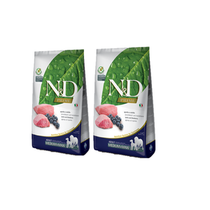 FARMINA N&D Prime KONIJN LAMB & BLUEBERRY ADULT MEDIUM&MAXI DRY FOOD 2x12kg