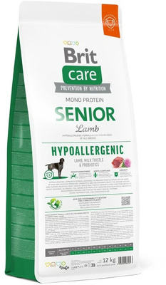 BRIT CARE Hypoallergeen Senior Lam 12kg + GRATIS een verrassing voor je hond!