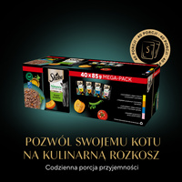 SHEBA Nature's Collection Flavour Selection 40x85 g - Complete natte voeding voor volwassen katten, in saus