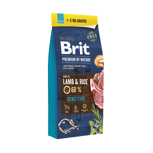 BRIT Premium By Nature Sensitive Lam 15kg+3kg