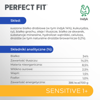 PERFECT FIT Sensitive 1+ met kalkoen 750g 