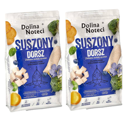 DOLINA NOTECI Premium Kabeljauw - gedroogd hondenvoer 2x9kg