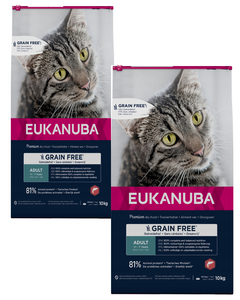 EUKANUBA Graanvrije Volwassen Zalm 2x10kg