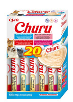 INABA Churu voor katten - mix van smaken met tonijn en zeevruchten 20x14g