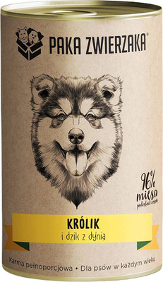 Paka Zwierzaka Konijn en Wild zwijn met pompoen 400g