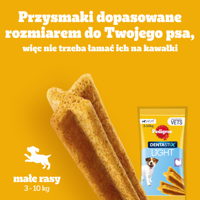 Pedigree Dentastix Light Dental Chews hondensnacks voor kleine rassen 7 stuks - 58g