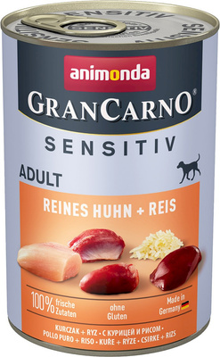 ANIMONDA GranCarno Sensitiv Adult Hondensmaak: Kip + Rijst 400g