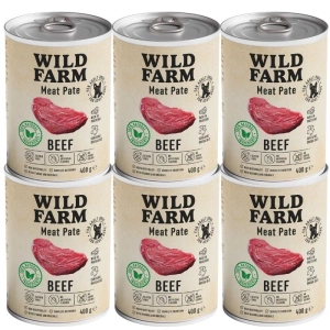 Wild Farm Pate Rund 6x400g glutenvrij hondenvoer