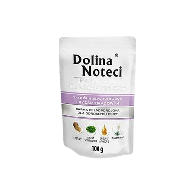 Dolina Noteci Premium voor kleine honden met konijn, bonen en rijst 12x100g