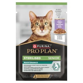 Purina Pro Plan Sterilised Senior met kalkoen voor katten 85g