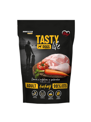 Tasty Dogs Life kalkoen gelei schotel 500g
