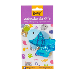 Dingo Pluche Blauwe Vis Kattenspeelgoed