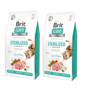 Brit Care Cat Grain-Free Sterilised Urinary Health met Kip 2x7kg