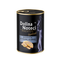 DOLINA NOTECI Premium voor gesteriliseerde katten rijk aan parelhoen 400g