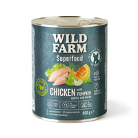 WILD FARM Superfood Kip (kip met pompoen, appel en kruiden) 800g graanvrij hondenvoer