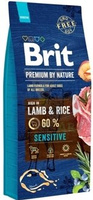 Brit Premium By Nature Sensitive met Lam en Rijst 15kg