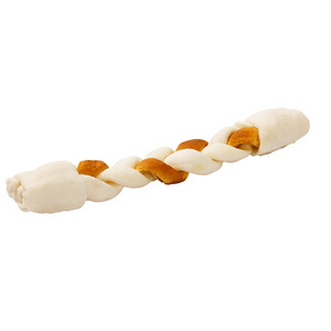 MACED premium vlecht bruin en wit 25cm