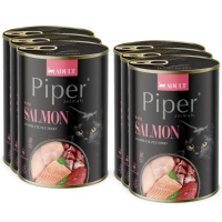 DOLINA NOTECI Piper voor katten met zalm 6x400g
