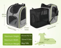 Dierentas/rugzak uitbreidbaar large xl premium