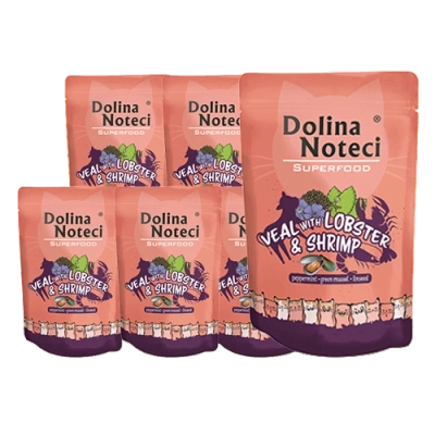 Dolina Noteci Superfood Kalfsvlees met Kreeft en Garnalen 10x85g