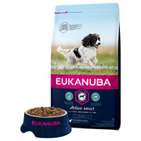 Eukanuba Active Adult Medium Breed Chicken 15kg + GRATIS een verrassing voor je hond!