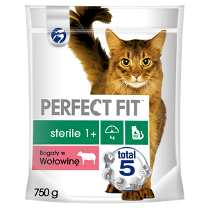 PERFECT FIT (Steriel 1+) 750g Runderrijk droogvoer voor katten na sterilisatie