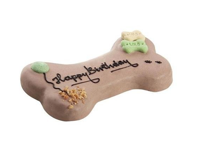 Lolo Pets Hondentaart "Happy Birthday" Walnoot en Chocolade 250g