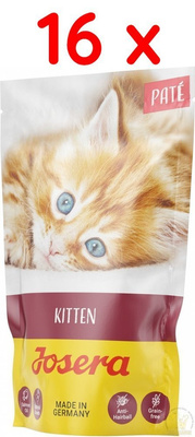 Josera Pate Kitten met Zalmolie 16x85g 