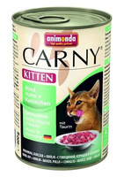 Animonda Cat Carny Kitten Rundvlees, Kip + Konijn 400g