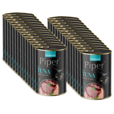 DOLINA NOTECI Piper voor gesteriliseerde katten met tonijn 24x400g