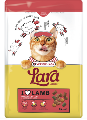 VERSELE-LAGA Lara Adult Lam 1.9 kg - Kattenvoer voor volwassenen met lam
