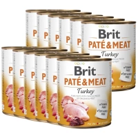 Brit Pate & Meat Kalkoen 12x800g