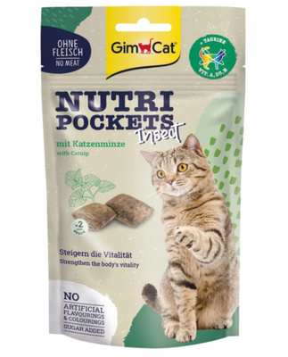 GIMCAT NUTRI POCKETS Kattenkruid en insecten 60g