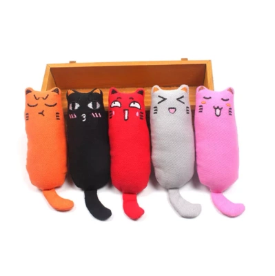 NUXIE® Pluche kattenspeeltje, piepend + kattenkruid 15cm