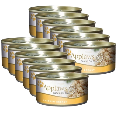 APPLAWS Chicken Breast In Broth Tin 12x70g