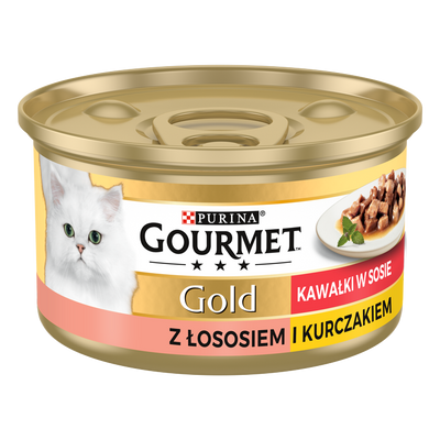 Purina Gourmet Gold Zalm met Kip in Saus 85g