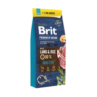 BRIT Premium By Nature Sensitive Lam 18kg+VERRASSING VOOR UW HOND
