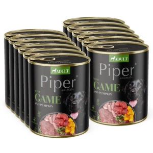 DOLINA NOTECI Piper voor honden met hertenvlees en pompoen 12x800g