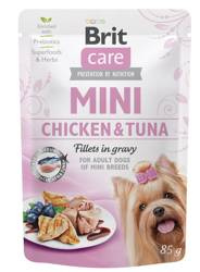 Brit Care Mini Pouch Filets in Kip en Tonijnsaus 85g