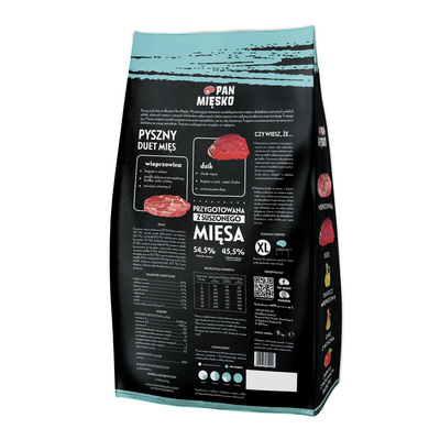 PAN MIĘSKO Varkensvlees met wild zwijn XL 9kg