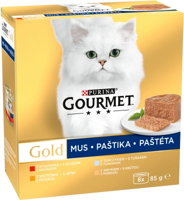 Purina Gourmet Gold Mousse Mix 8x85g