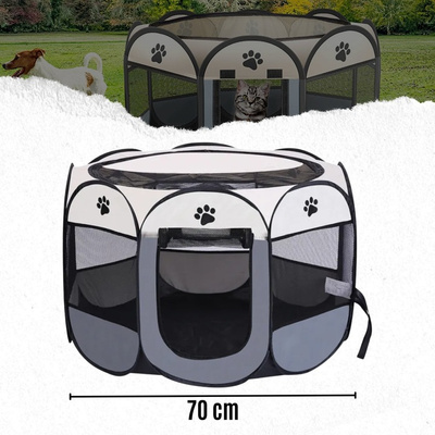 Opvouwbare box, hondenbed, honden- of kattenkooi -70x70 000313