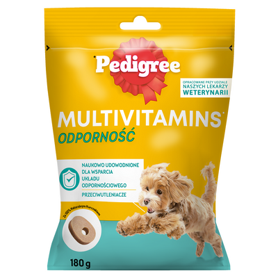 PEDIGREE Multivitaminen Immuniteit aanvullend diervoeder voor volwassen honden, kipsmaak 180 g