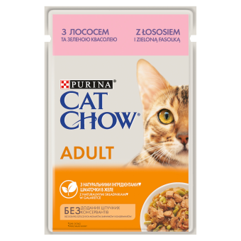 Purina Cat Chow Adult Zalm en Groene Bonen 85g