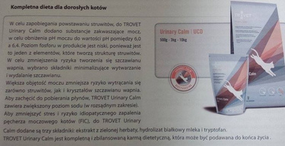 TROVET UCD Urinary Calm Diet voor katten 3kg