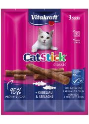Vitakraft Cat Stick Mini Kabanosy met Kabeljauw 3x18g