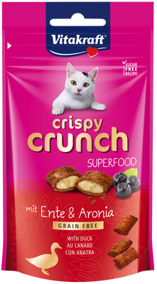 Vitakraft Crispy Crunch met eend en appelbes voor katten 60g 