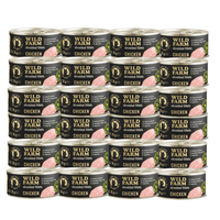 WILD FARM Fillets Kip 24x70g - graanvrij nat kattenvoer in bouillon