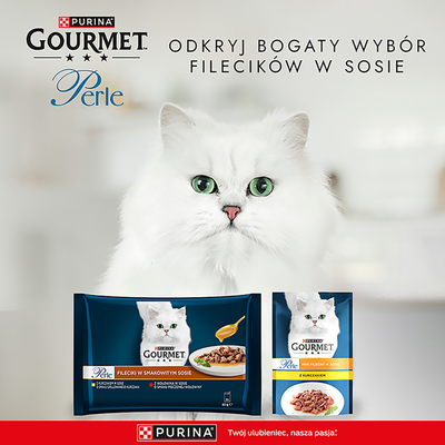Gourmet Perle kattenvoer filets in een smakelijke saus 340g (4 x 85g)